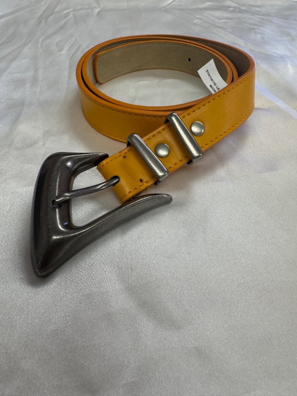 NWOT Yellow Orange Belt with Buckle